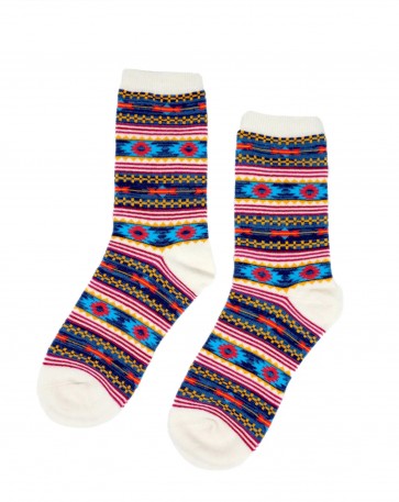 Sasaka Tribal socks - White