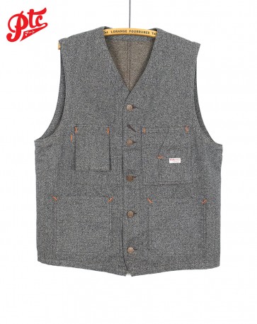 TABBYS VEST COVERT (BROWN)