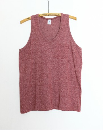 MOCK TWIST TANK TOP W / PK  Burgundy