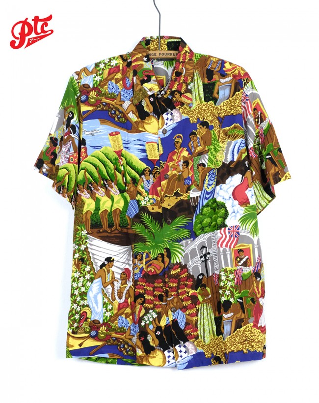 เสื่้อฮาวาย IOLANI ALOHA SHIRT IOLANI ROYAL