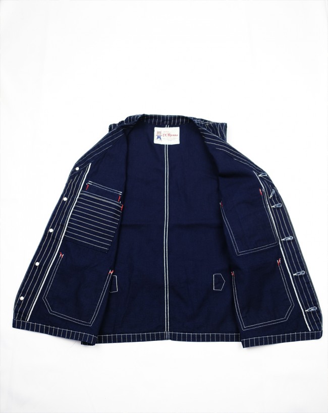 トップス TCB jeans TCB TABBYS VEST BLUE WABASH TCB jeans TCB TABBYS VEST BLUE WABASH 38