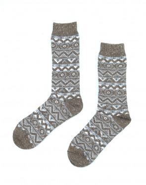  Vuroi Mixed Wool Socks - Brown