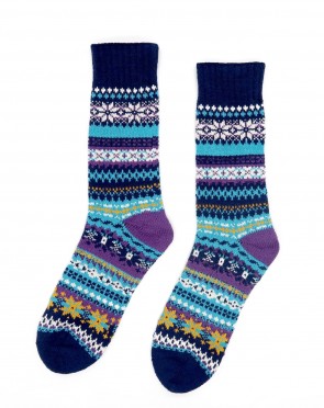 Azul Tribal Socks