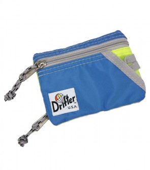 KEY COIN POUCH  Color: Slate Blue/Fl. Yellow/SilverROPE
