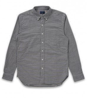 Oxford gingham check b.d shirt