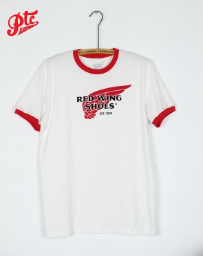  T-Shirt White/Red Ringer