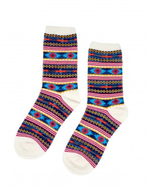 Sasaka Tribal socks - White