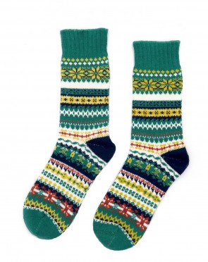 Verde Tribal Socks