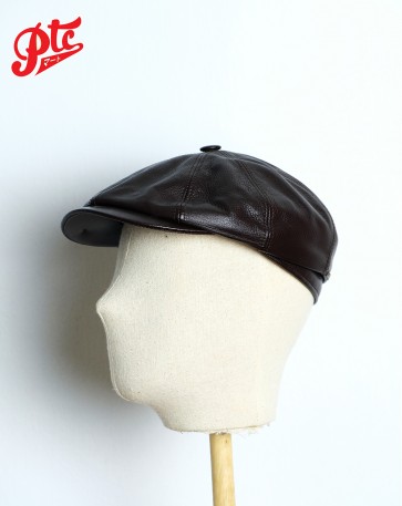 Lambskin Leather Cap