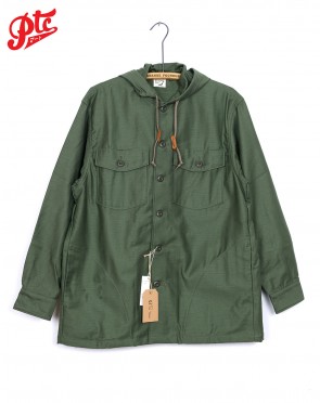 HOODED SHIRT JACKET