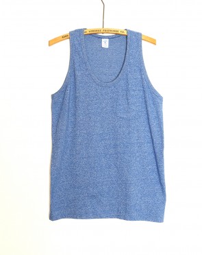 MOCK TWIST TANK TOP W / PK Blue